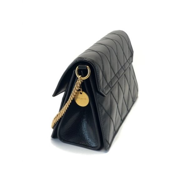 GIVENCHY Gv3 Small Quilted Black Goat Skin Leather Shoulder Bag - Picture 6 of 11